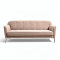 Canapé en tissu beige de 200 x 85 x 75 cm pour salon moderne