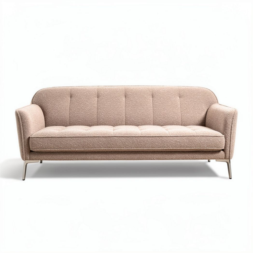 Canapé en tissu beige de 200 x 85 x 75 cm pour salon moderne
